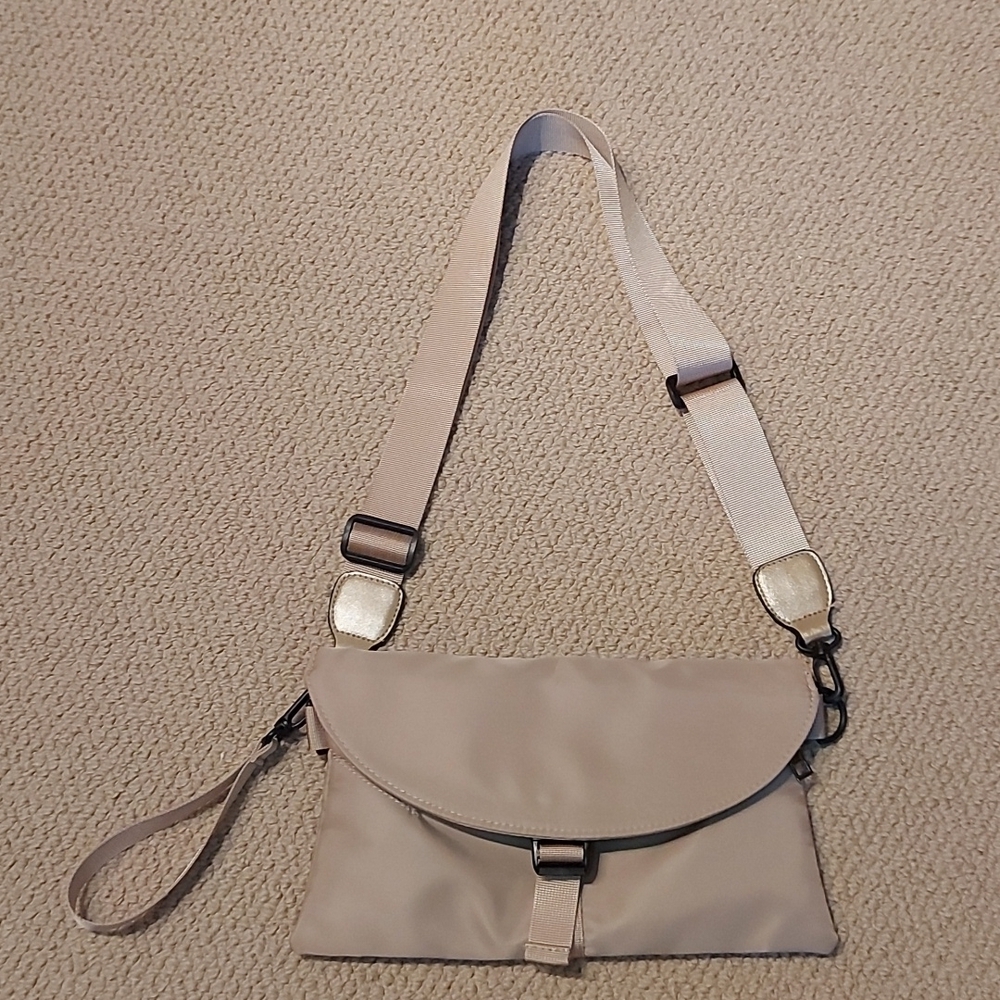 Gold trim nylon belt/cross body bag/clutch - Picture 14 of 16
